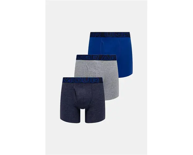 Under Armour boxeri 3-pack barbati, culoarea albastru marin