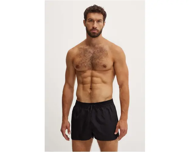 CDLP pantaloni scurti de baie culoarea negru, MSW003112101