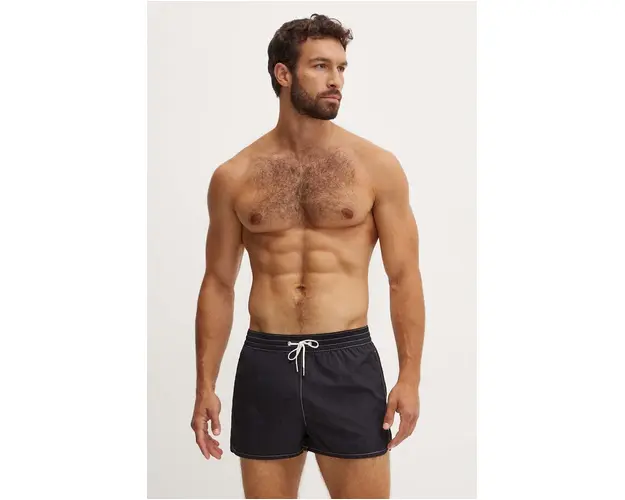 CDLP pantaloni scurti de baie culoarea negru, MSW003062301
