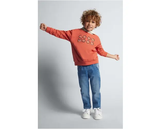 Mayoral bluza copii culoarea rosu, cu gluga, modelator