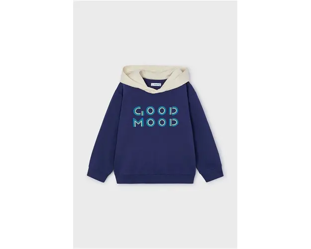 Mayoral bluza copii culoarea albastru marin, cu gluga, modelator