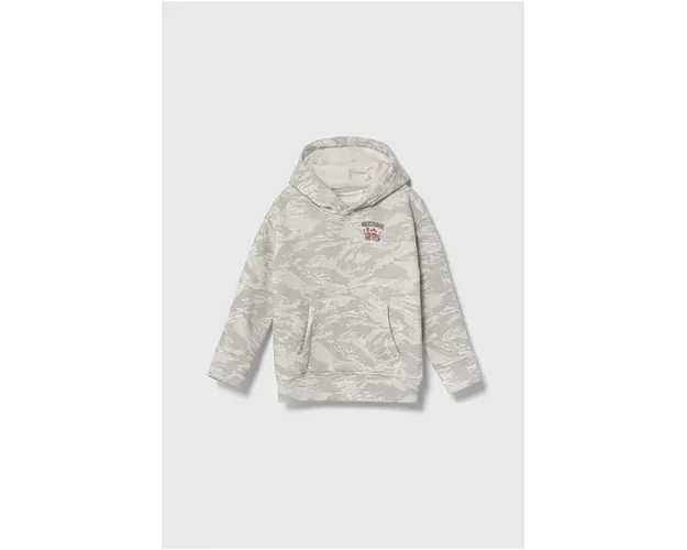 Abercrombie & Fitch bluza copii culoarea gri, cu gluga, modelator