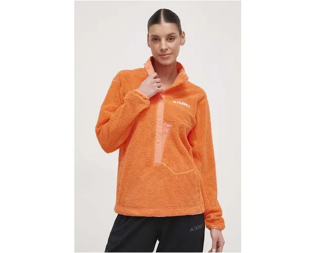 adidas TERREX hanorac Xploric culoarea portocaliu, uni IM7425