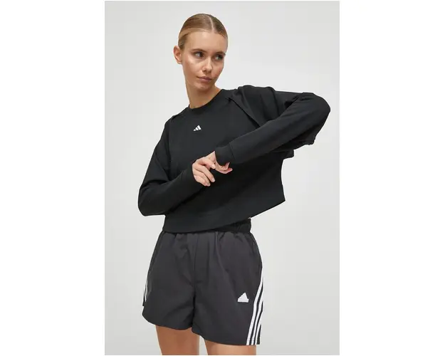 adidas Performance hanorac de antrenament Power Cover Up culoarea negru, cu imprimeu IN3102