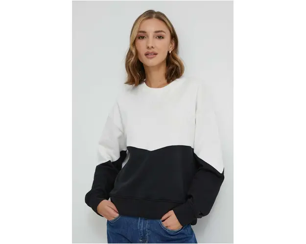 Pepe Jeans hanorac de bumbac femei, culoarea negru, modelator