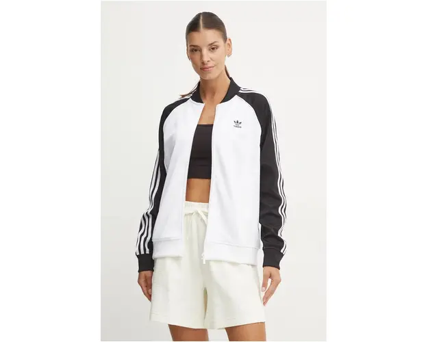 adidas Originals bluza Adicolor Classic SST femei, culoarea alb, modelator, IS4103