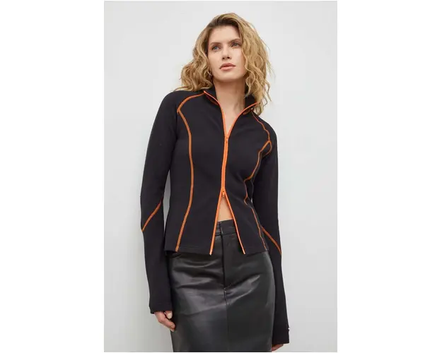 Résumé bluza femei, culoarea negru, neted