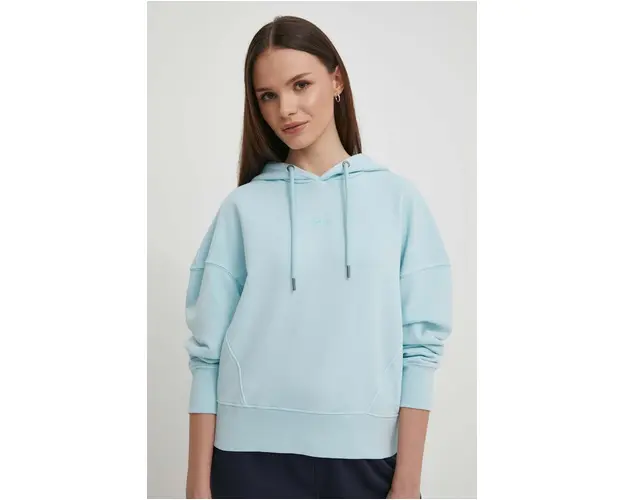 Pepe Jeans bluza Lynette femei, cu gluga, neted