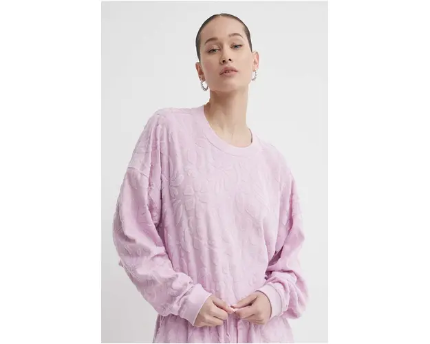 Billabong bluza femei, culoarea roz, modelator