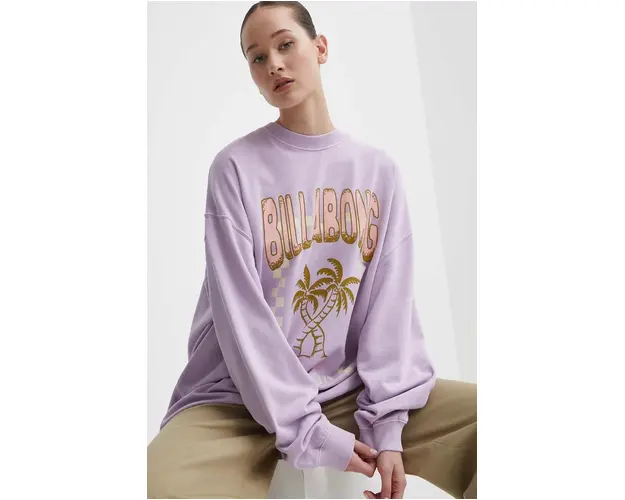 Billabong bluza femei, culoarea violet, modelator