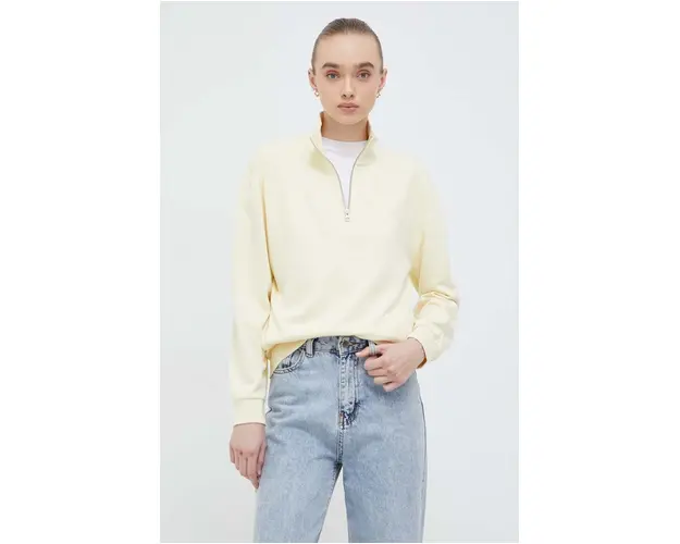 Levi's bluza femei, culoarea galben, neted