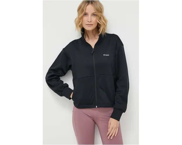 Columbia hanorac Boundless Trek culoarea negru, cu gluga, neted, 2073084