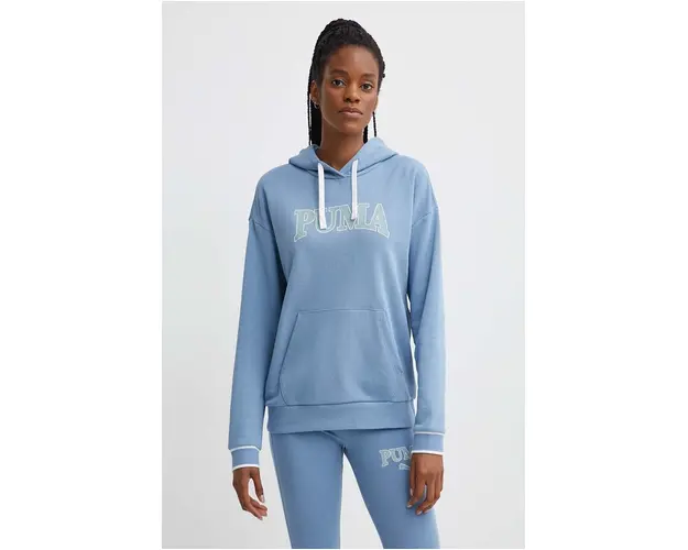 Puma bluza SQUAD femei, cu gluga, melanj, 677899