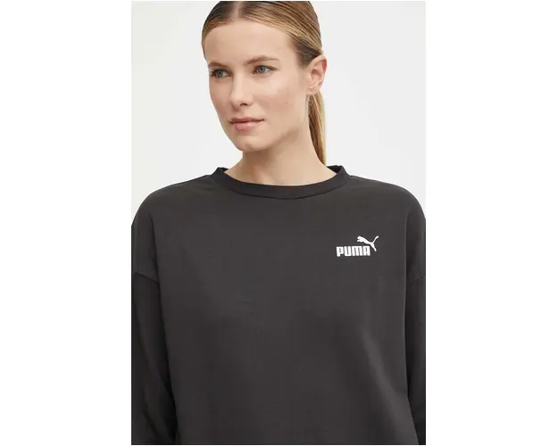 Puma bluza femei, culoarea negru, uni, 678742