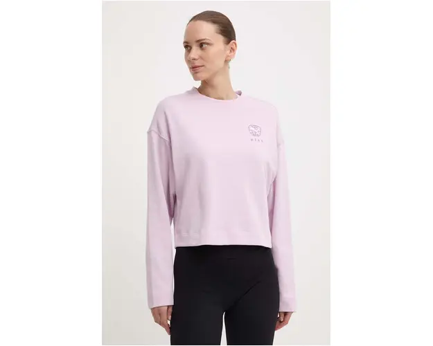 Puma bluza BETTER SPORTSWEAR femei, culoarea violet, cu imprimeu, 679008