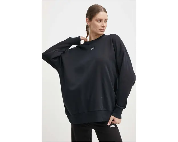 Under Armour bluza femei, culoarea negru, melanj
