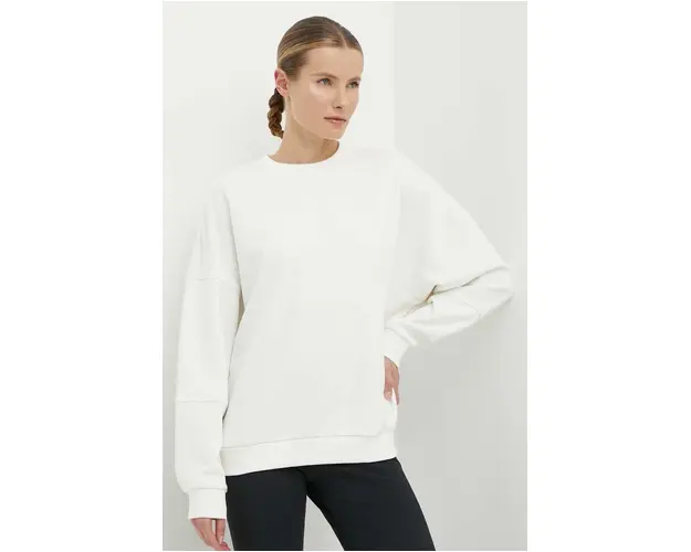 Reebok bluza LUX Collection femei, culoarea bej, neted, 100076140