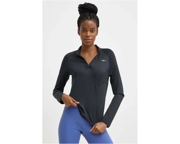 Reebok hanorac de jogging culoarea negru, neted, 100075413