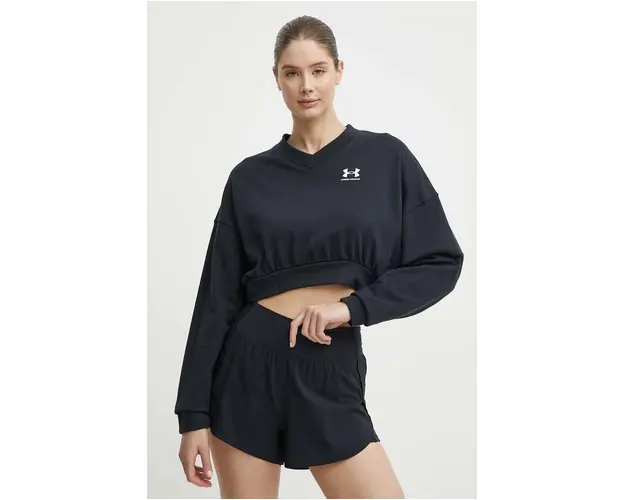 Under Armour hanorac de antrenament Rival culoarea negru, neted