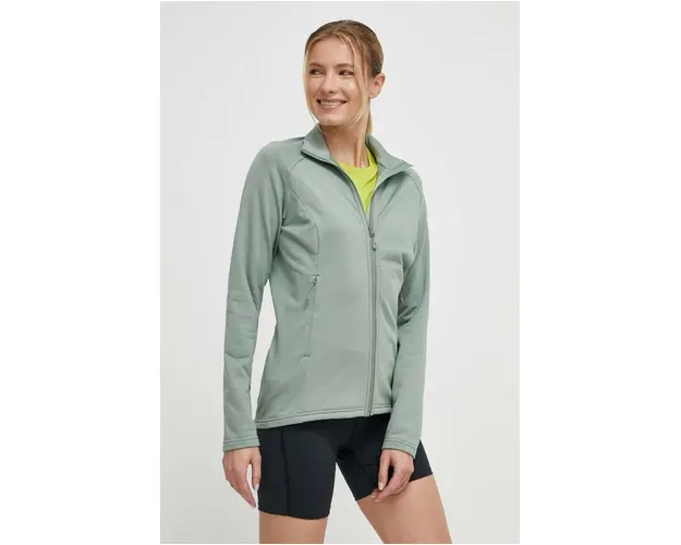 Montane hanorac Protium culoarea verde, neted, FPRMJ17