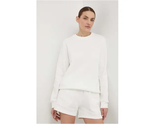 Peak Performance bluza femei, culoarea alb, neted