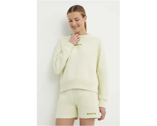 Rossignol bluza femei, culoarea verde, cu imprimeu, RLMWS08