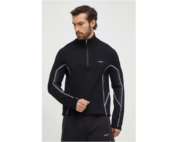 BOSS Green bluza barbati, culoarea negru, cu model 50504952