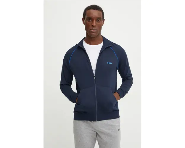 BOSS bluza lounge culoarea bleumarin, uni, 50515307