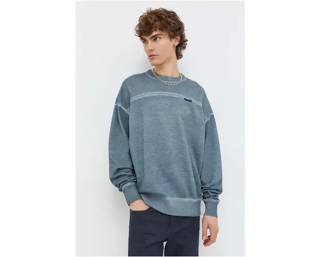 G-Star Raw hanorac de bumbac barbati, culoarea verde, neted