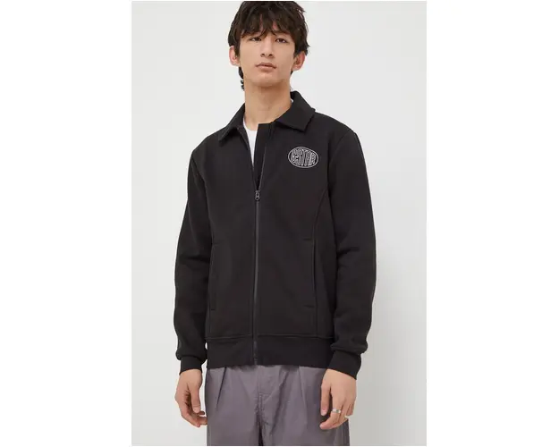 G-Star Raw bluza barbati, culoarea negru, neted