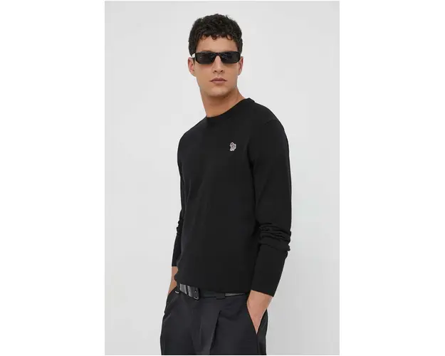 PS Paul Smith pulover de bumbac culoarea negru, light