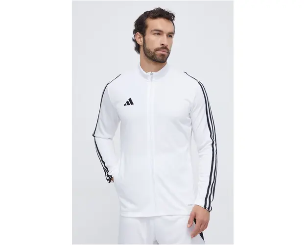 adidas Performance hanorac de antrenament Tiro 23 culoarea alb, cu imprimeu HS3501