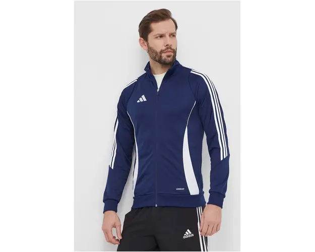 adidas Performance hanorac de antrenament Tiro 24 culoarea albastru marin, cu imprimeu, IR7498