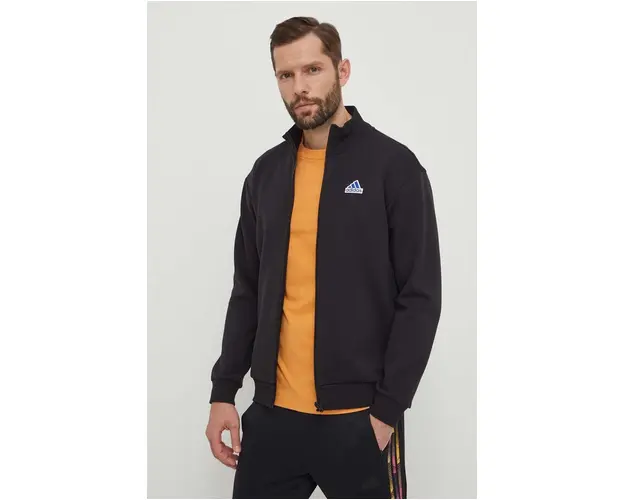 adidas bluza barbati, culoarea negru, neted, IS3231