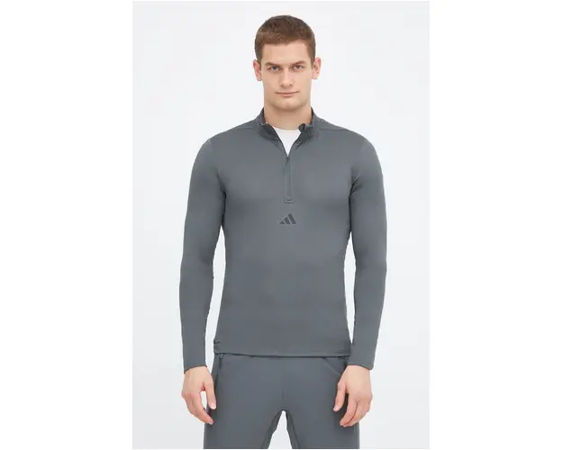 adidas Performance hanorac de antrenament Workout culoarea verde, uni IS3802