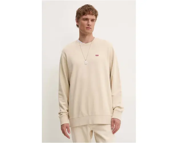 Levi's bluza barbati, culoarea bej, neted