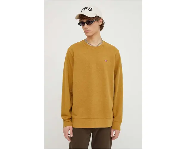 Levi's bluza barbati, culoarea galben, neted