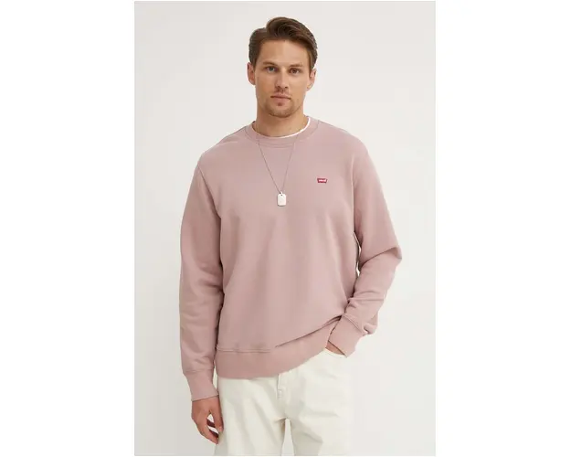 Levi's bluza barbati, culoarea roz, neted