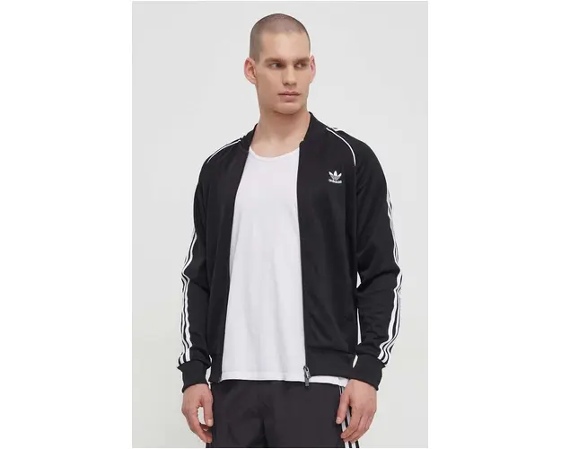 adidas Originals bluza barbati, culoarea negru, cu imprimeu IM4545