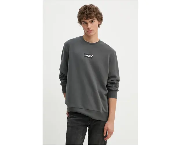 Levi's bluza barbati, culoarea gri, cu imprimeu