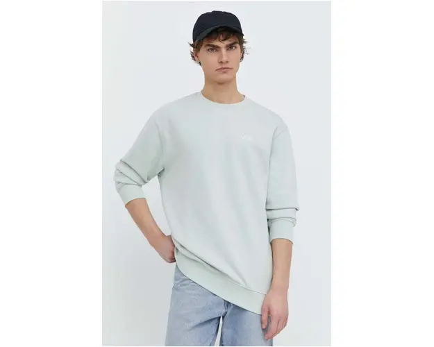 Vans bluza barbati, culoarea turcoaz, neted