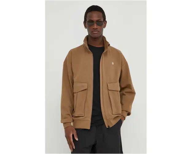 G-Star Raw bluza barbati, culoarea bej, neted