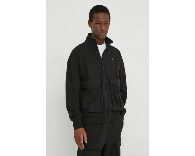 G-Star Raw bluza barbati, culoarea negru, neted