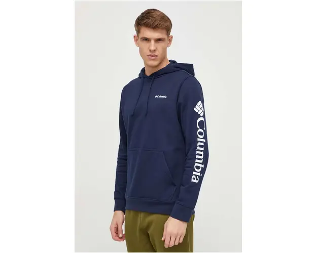 Columbia bluza Trek barbati, culoarea bleumarin, cu gluga, cu imprimeu 1957913