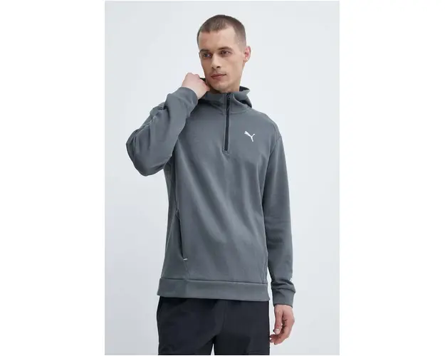 Puma bluza RAD/CAL barbati, culoarea gri, cu gluga, uni, 678914