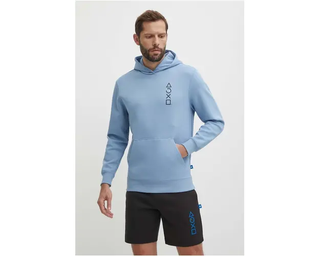 Puma bluza PUMA X PLAYSTATION barbati, cu gluga, cu imprimeu, 624678