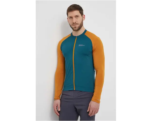 Jack Wolfskin hanorac Gravex culoarea verde, modelator, 1809971