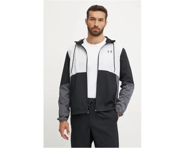 Under Armour windbreaker Legacy culoarea negru, de tranzitie