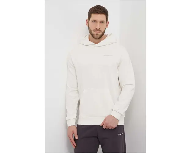Champion bluza barbati, culoarea bej, cu gluga, neted, E20000