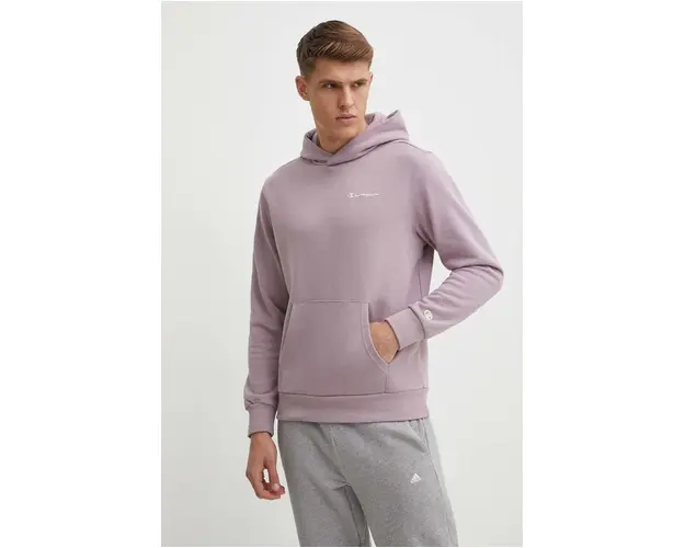 Champion bluza barbati, culoarea violet, cu gluga, neted, E20000